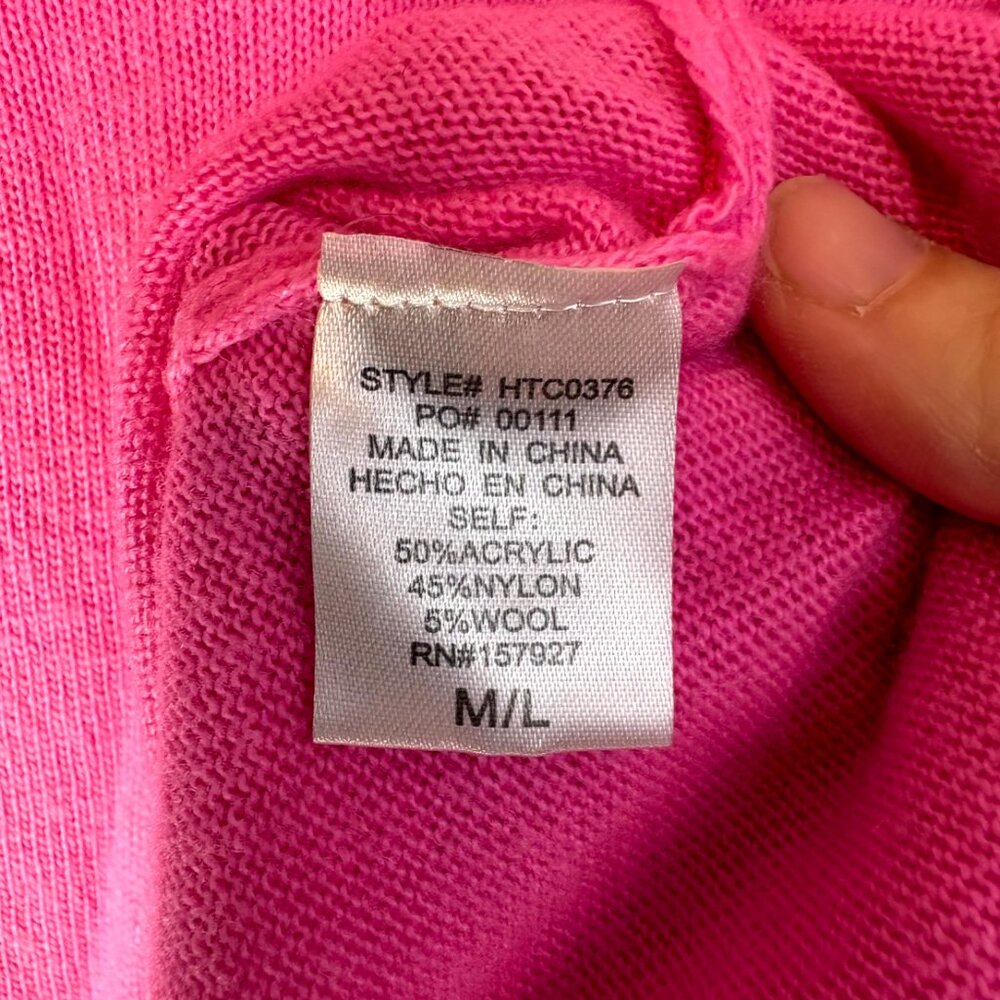 Hyped Unicorn Oversized Pink Sweater - Picture 4 of 5